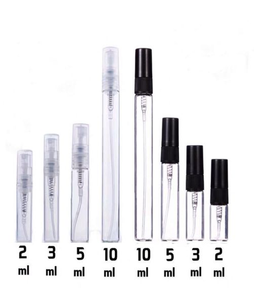 

2ml 3ml 5ml 10ml plastic glass mist spray perfume bottle small parfume atomizer travel refillable sample vials tube3607395