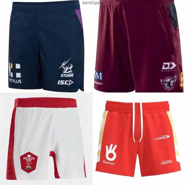 

23 summer men's nrl rugby league jerseys pants melbourne storm parramatta eels short brisbane broncos nsw penrith panther shorts size s, White;black