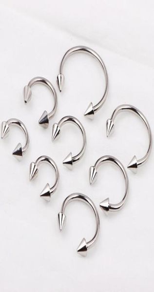 

nose piercing n08 100pcslot mix 7 size stainless steel cbr body jewelry nose ring nose piercing9467172, Silver