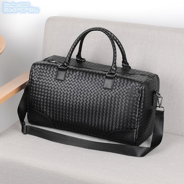 

wholesale men shoulder bags 2 colors large capacity horizontal soft leather handbags outdoor sports fitness leisure travel bag street fashio