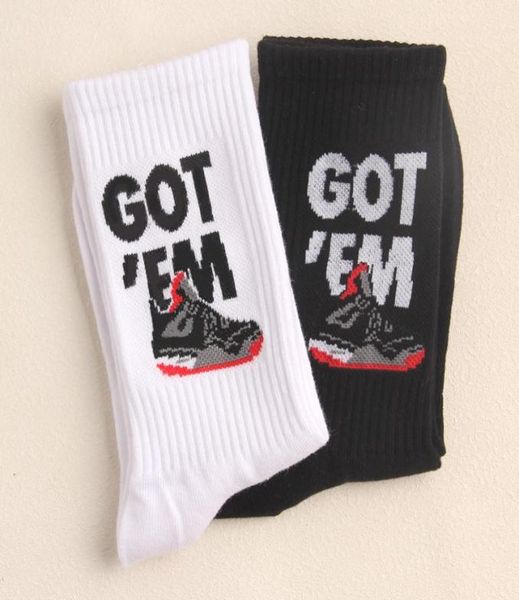 

men039s socks crew fashion street art brand got em collectable christmas cute present basketball shoes creative birthday xmas g2251242, Black