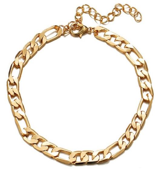 

color figaro link chain anklet for women men ankle bracelet fashion beach accessories foot jewelry ps12111391814, Red;blue