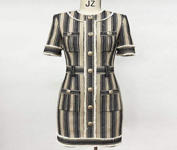 

office lady lion buckle tassel sequins slim dress4468300, Black