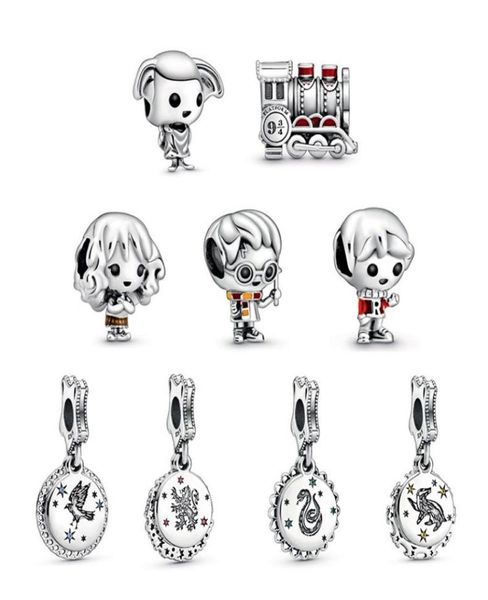 

fit p bracelet 30pcs magic school christmas silver charm bead fit original p bracelets diy jewelry for woman gift7163287, Black