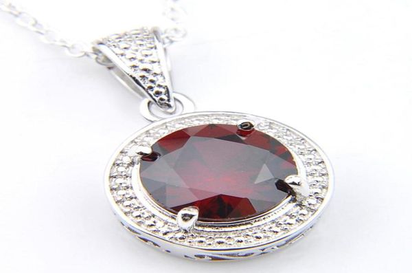 

luckyshine 12 piece vintage round peridot citrine blue z gems silver necklaces for women mother gift pendants 7 color88317709836377
