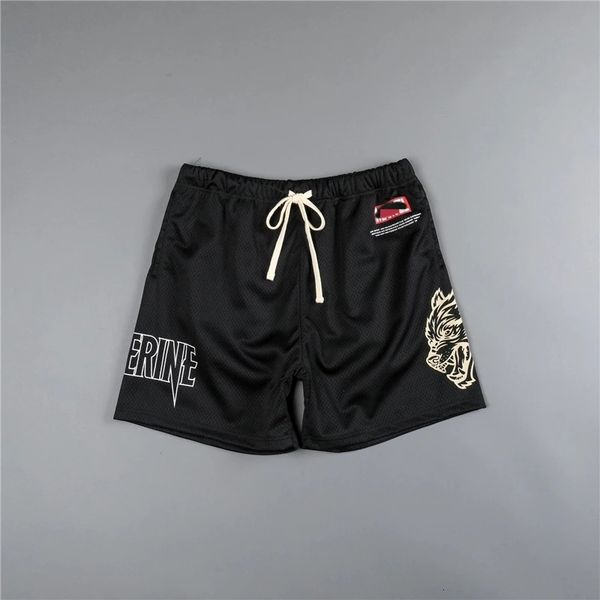 

mens shorts men gym fitness mesh fast dry breathable pants sports trend handsome summer bottoms 230712, White;black