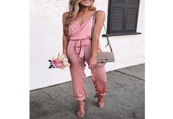 

women039s solid color suspender belt jumpsuit adults summer sleeveless romper woman soild tracksuit jumpsuits rompers5280022, Black;white