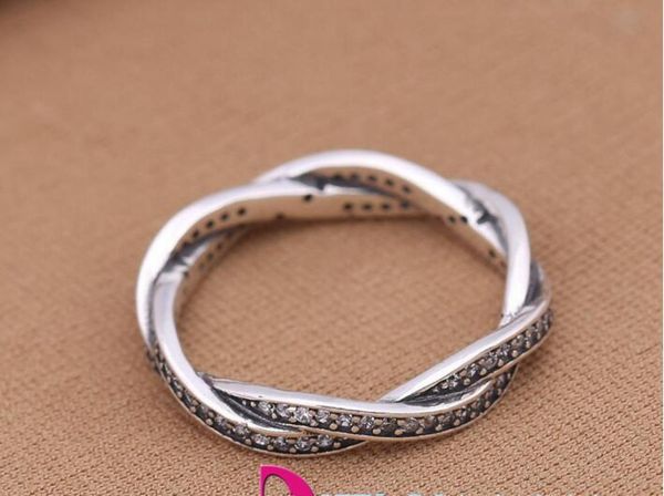 

silver rring with cubic zirconia authentic 925 sterling silver rings submit wreath fit for charms jewelry women diy fingers ring7224512