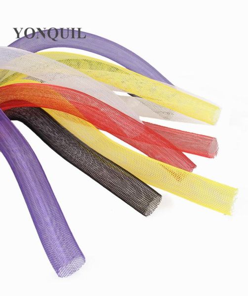 

nonmetallic 16mm tubular horsehair crinoline tube crin materil 100 nylon trimming for fascinator diy hair accessories 100ydslot5922888, Slivery;golden