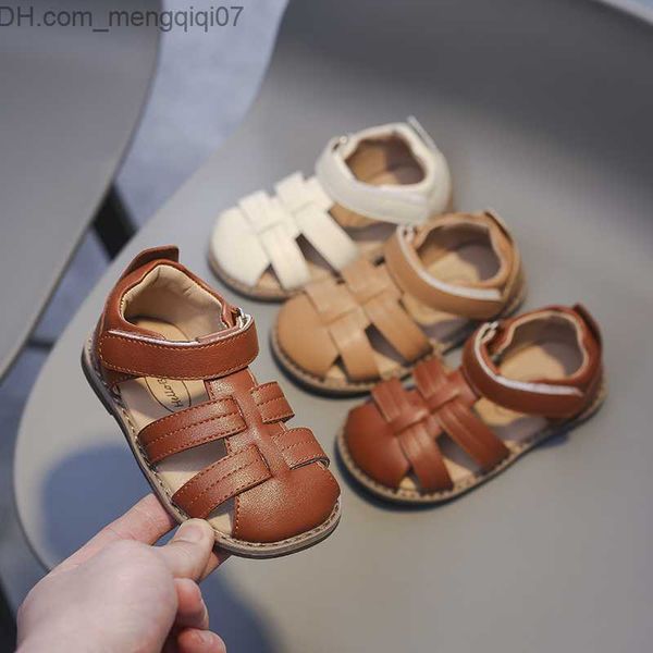 

sneakers retro style baby girl sandals 2023 summer children's casual shoes children's beach shoes anti slip children's cut sa, Black;red