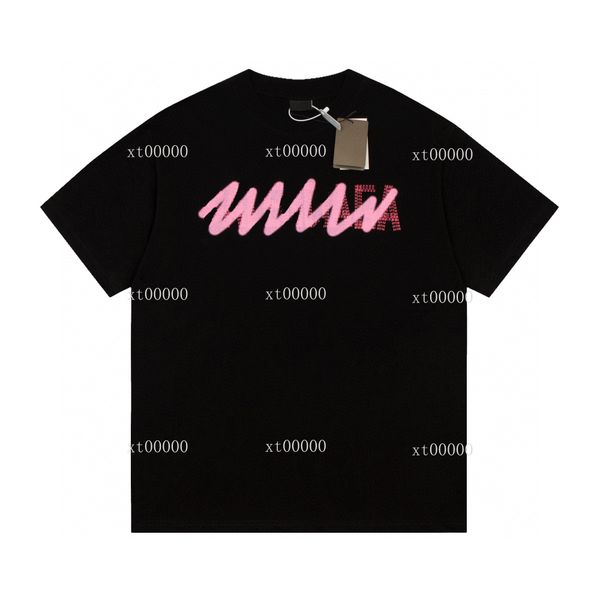 

22ss designer letter printed t shirts tee fashion sweatshirt high street short sleeve summer casual t-shirt breathable men women crew neck t, Black;brown