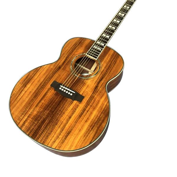 

43 inch j200 full acacia ebony fingerboard acoustic guitar