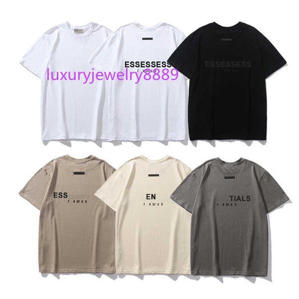 

ess luxuryt-shirt designer tees fashion t shirts mens womens god short sleeve hip hop streetwear casual clothing clothes, White;black