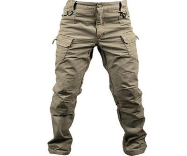 

new cotton elastic fabric city military tactical cargo pants men swat combat army trousers male casual many pockets pants3137219, Black