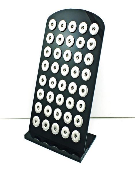 

brand new 18mm snap button display stands fashion black acrylic interchangeable jewelry display board2125718