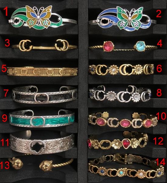 

luxurys designer cuff bracelets bangles for women fashion jewelry charm jewelry accessories trendy elegant classic gold retro for jewelry op, Black