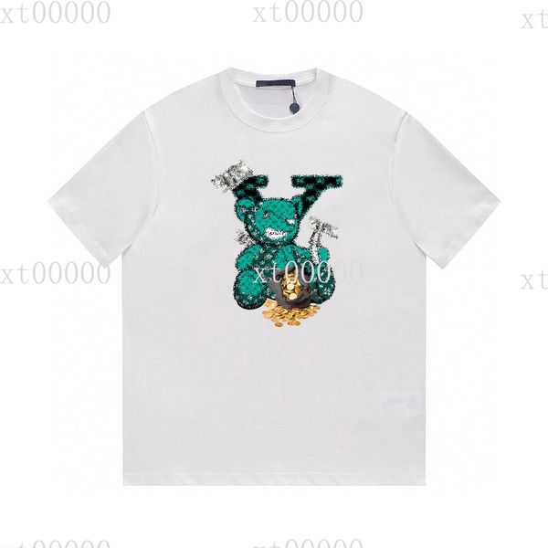 

22ss designer letter printed t shirts tee fashion sweatshirt high street short sleeve summer casual t-shirt breathable men women crew neck t, Black;brown