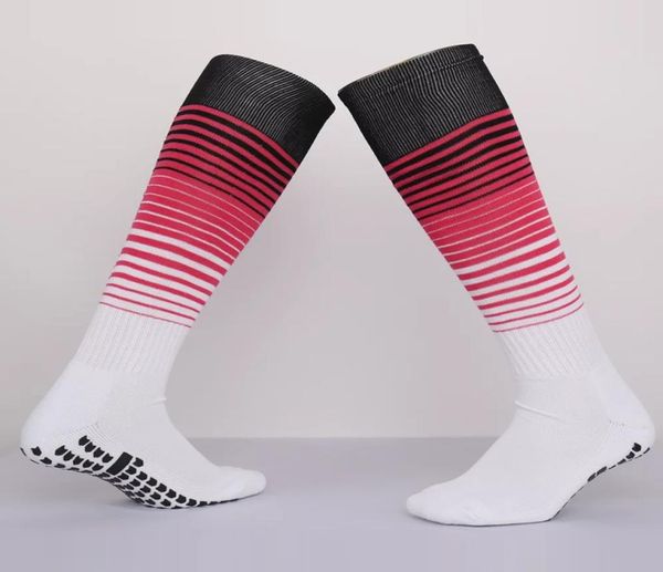 

nonslip soccer socks men women outdoor cycling football marathon socks racing field athletic stocking ankle leg shin guar s3139865, Black