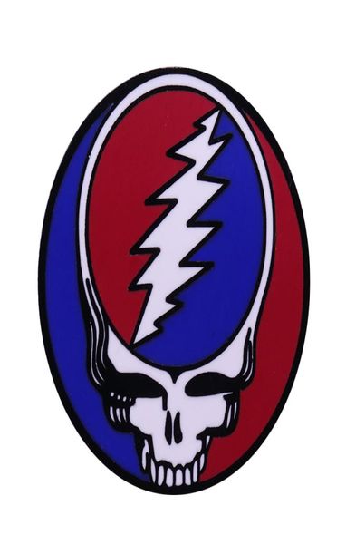 

grateful dead steal your face lapel pin detailed graphic artwork design rock music fans gift4681843, Gray