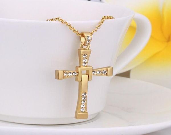 

men039s cross 18k gold jewelry pendant necklace wgn703a yellow gold white gemstone necklaces with chains4722628, Silver