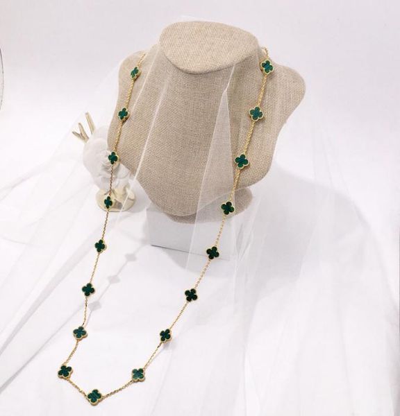 

2020 luxury jewelry for women natural shellagatemalachiteus 20 clover flower four leaf jewelry 1645738, Silver