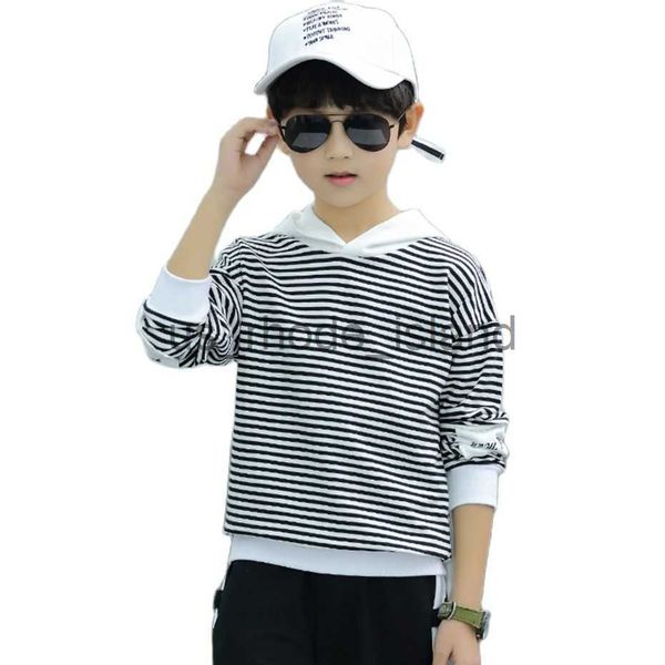 

jackets hoodies children hoodies sweatshirt striped baby girl sweatshirts boys casual sweater kids long sleeve t-shirt x0712