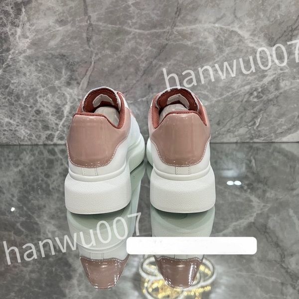 

2023 luxury designer stage shoe leather increased casual shoes fashionable sports platform mens womens white lace up alexander sneakers xsd2, Black