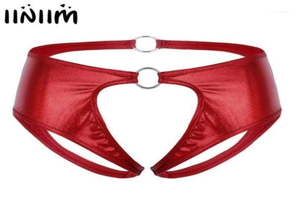 

women039s panties women lingerie femme soft faux leather crotchless jockstrap low rise briefs underwear open crotch with o6002746, Black;pink