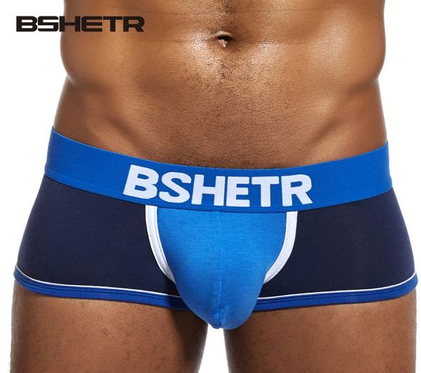 

4 pcs lot short u convex pouch breathable men underwear solid underpants cotton male panties slip4184185, Black;white