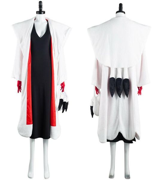 

cruella de vil cosplay costume dress outfits halloween carnival suit coat bag1493019, Black