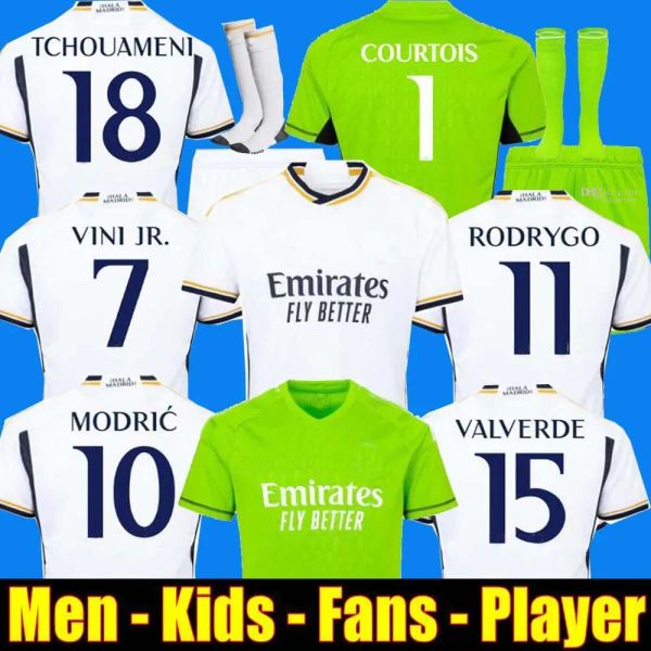 

2023 benzema soccer jerseys 23 24 football shirt vini jr camavinga alaba hazard asensio modric marcelo real madrids final football jerseys c, Black;yellow