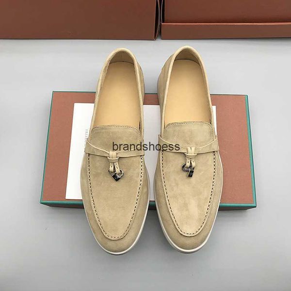

spring and summer 2023 new loro piana lefu shoes women's soft leather slackers pedal thick flat comfortable single shoes, Black