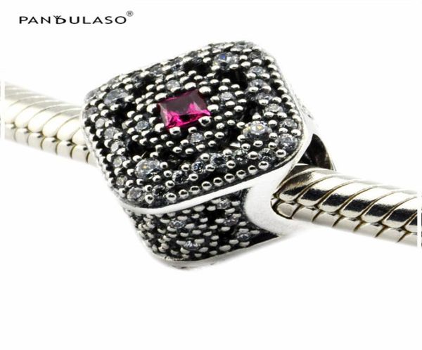 

fairytale treasure, cerise crystal & clear cz silver beads fits bracelet for woman beads diy woman jewelry for woman gift wholeasle8563237