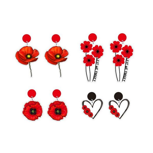 

korean minimalist girl heart net red earrings australian red small flower earrings, Silver