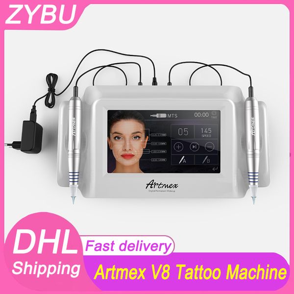 

derma pen microblading digital permanent makeup tattoo machine artmex v8 micro blading pen eyebrow eyeliner lips pmu mts microneedling syste