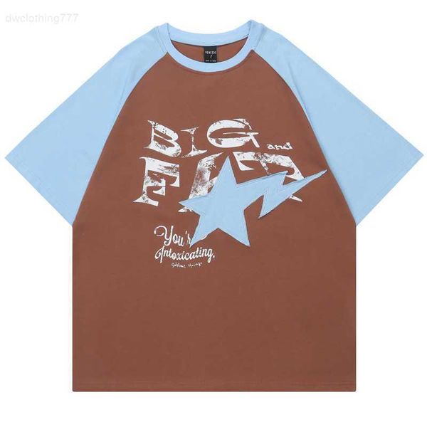 

american hip-hop patchwork color contrast raglan short t-shirts for men and women china-chic street loose lovers half sleeved shirt, White;black