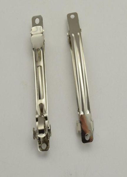 

280pcs 8cm french style clips barrettes for hair bows hairbow diy jewelry findings3312358, Blue;slivery