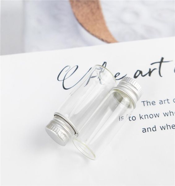 

4ml glass container with silver spiral aluminum cap small clear craft vial and suitable for wishing cosmetic refillable bottles3750449