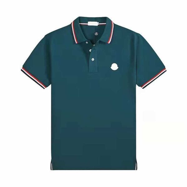 

2023 designer men's polos monclair classical shirts men luxury casual mens t shirt snake bee letter print embroidery fashion high stree, White;black