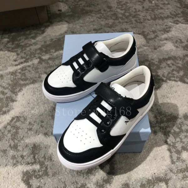 

classic pa kids shoes for boys girls luxury designer running shoes fashion genuine leather comfortable casual basketball sneake, Black