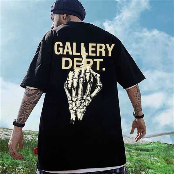 

dept short designer skeleton t gallery shirt gd for man hand bone black t-shirt letter printed round neck short sleeve men and women rr7v, White;black