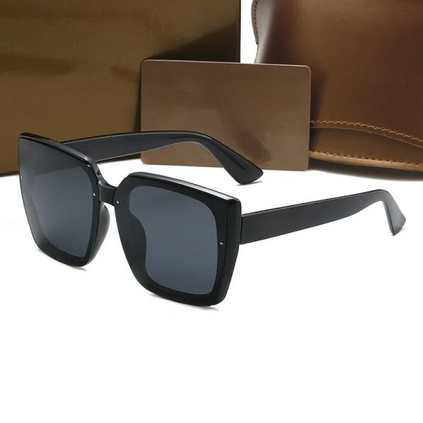 

fashion sunglasses mirror designer womens mens goggle senior eyewear for women eyeglasses frame vintage metal sun glasses with box, White;black