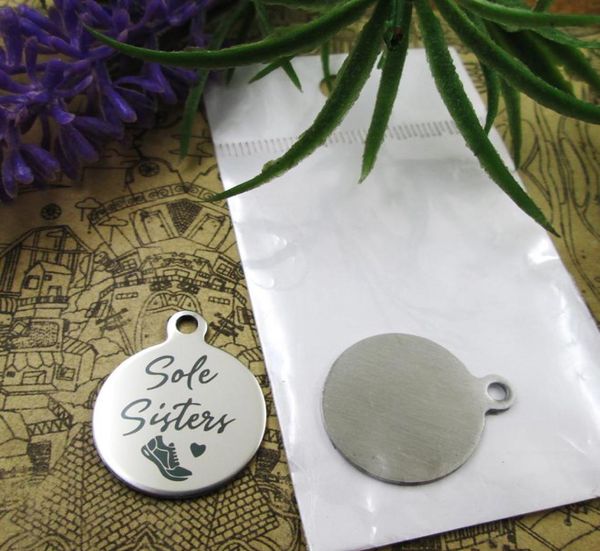 

40pcsstainless steel charmsquotsole sistersquot more style choosing diy pendants fo necklace3904842, Bronze;silver