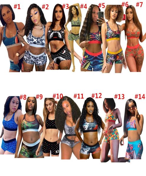 

letter designer swimwear women bikini set summer vest tank bra and shorts swimsuit fashion print tankinis quick dry 2 outfits swim3017342, White