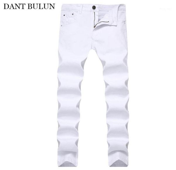 

men039s jeans for men stretch denim tight slim fit classic skinny jean hombre elastic casual white pencil pants mens brand5178780, Blue