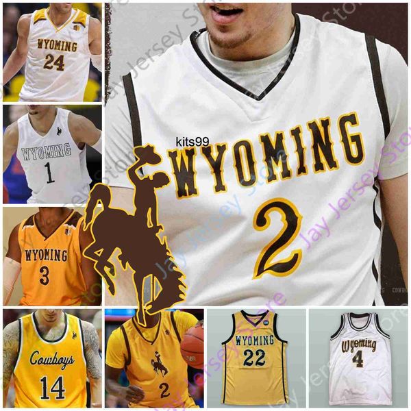 

custom wyoming cowboys basketball jersey ncaa college larry nance jr. hunter maldonado jake hendricks kwane marble ii thompson taylor, Black;red