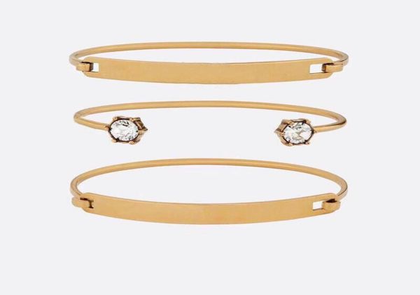 

fashion brand have stamps cz bangle women wedding lovers gift engagement luxury jewelry with box9729850, Black
