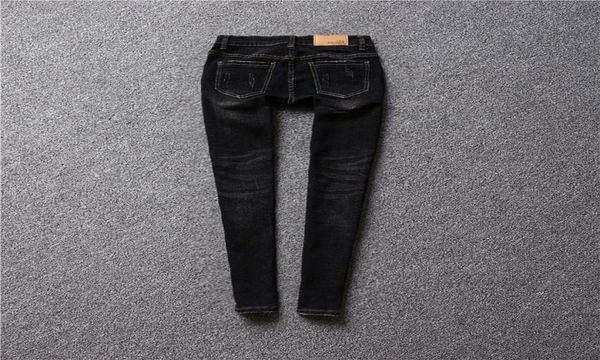

women039s 3d flowers embroidery jeans 2018 casual slim skinny pencil denim stretch jeans black9073506, Blue