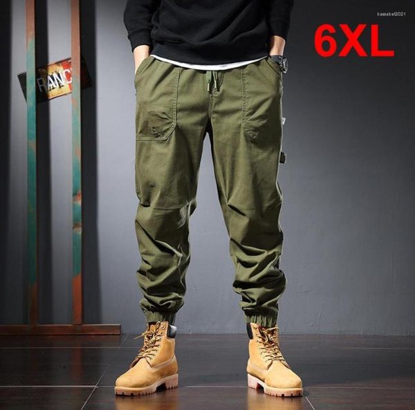 

men039s pants plus size 5xl 6xl tactical cargo men fashion casual military male multipocket trousers joggers khaki green4732547, Black