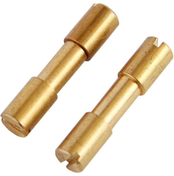 

2pcs brass corby bolts fastener diy knife handle tactics lock rivet knife shaft screws bolts2473169